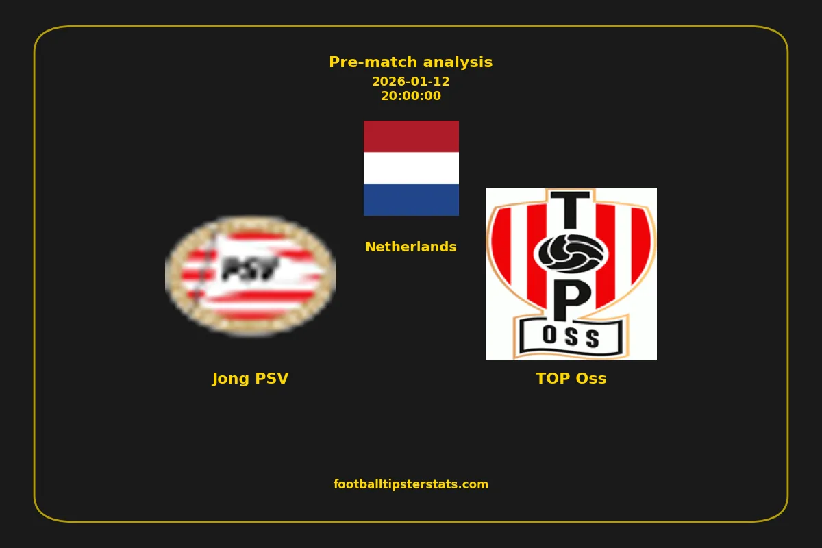 Pre-match analysis: Jong PSV vs TOP Oss on 2026-01-12